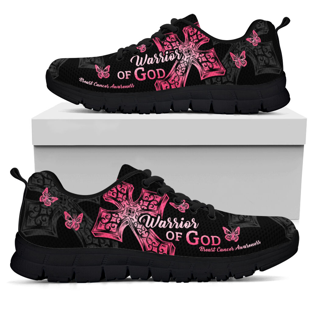 Warrior Of God Brustkrebs-Aufklärungs-Sneaker 0622
