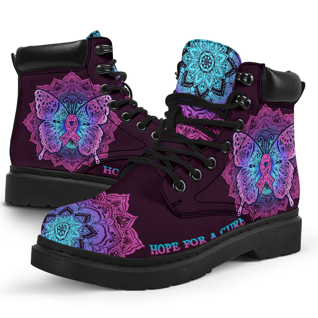 Hope For A Cure Breast Cancer Awareness All Season Boots 0622