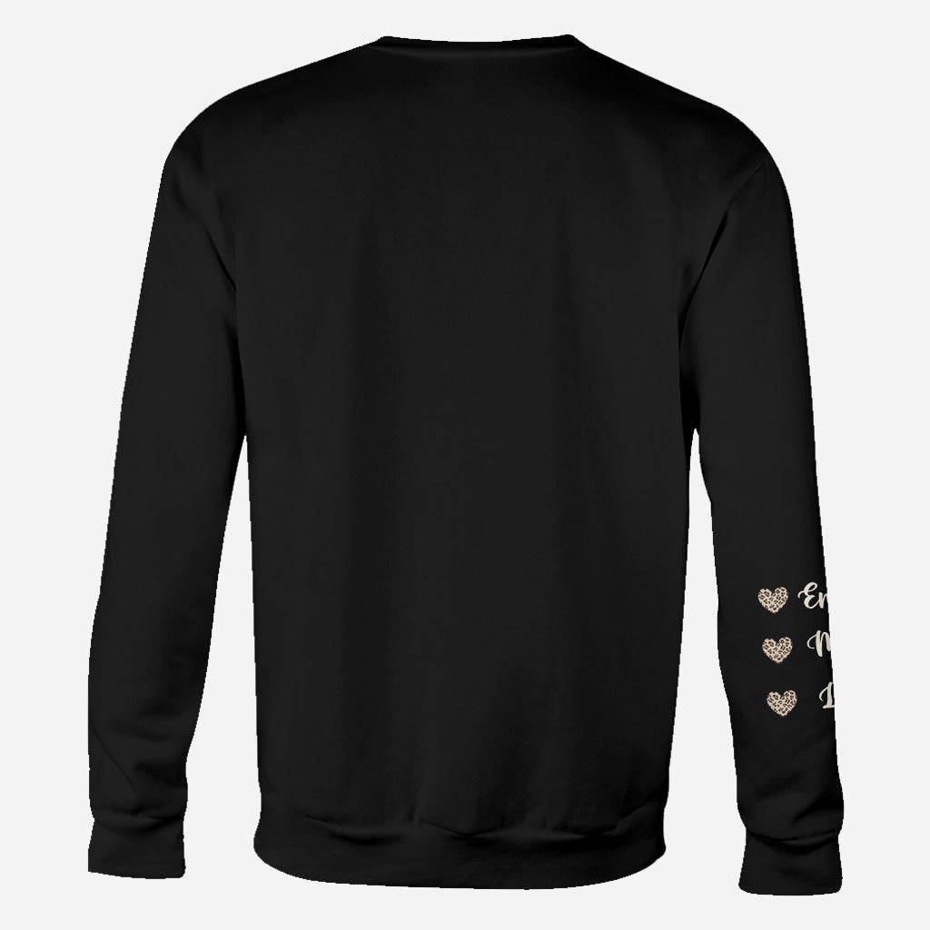 This Nana Wears Her Heart On Her Sleeve - Gift for grandma, mom, aunt - Personalized All Over Shirt