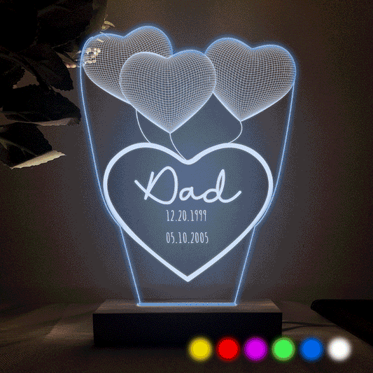 Love You Mom - Gift for mom, grandma, grandpa, husband, wife, dad - Personalized Shaped Plaque Light Base