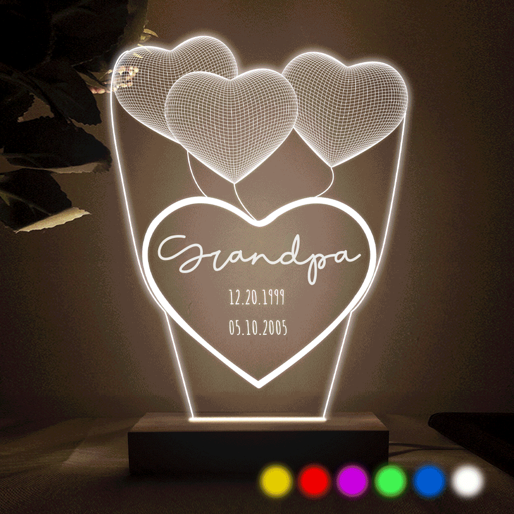 Love You Mom - Gift for mom, grandma, grandpa, husband, wife, dad - Personalized Shaped Plaque Light Base