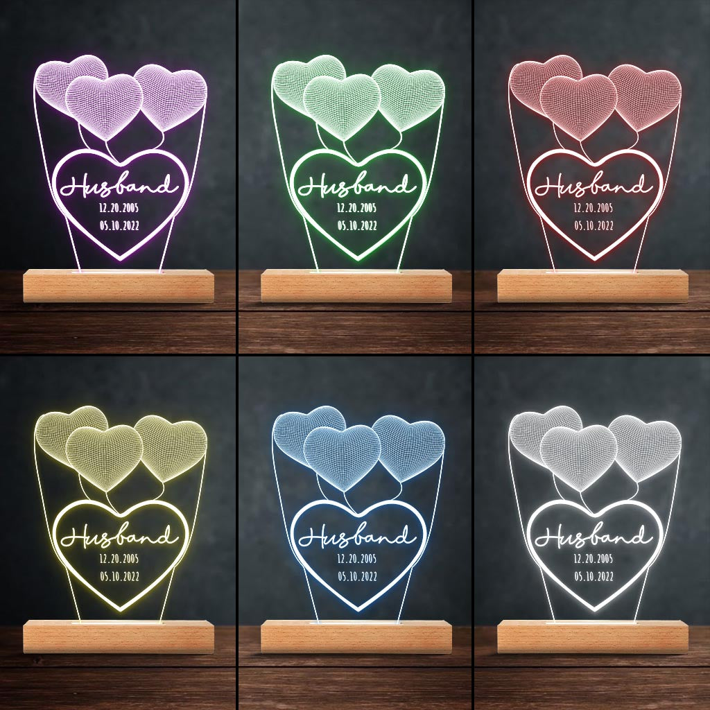 Love You Mom - Gift for mom, grandma, grandpa, husband, wife, dad - Personalized Shaped Plaque Light Base
