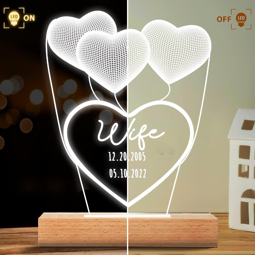 Love You Mom - Gift for mom, grandma, grandpa, husband, wife, dad - Personalized Shaped Plaque Light Base