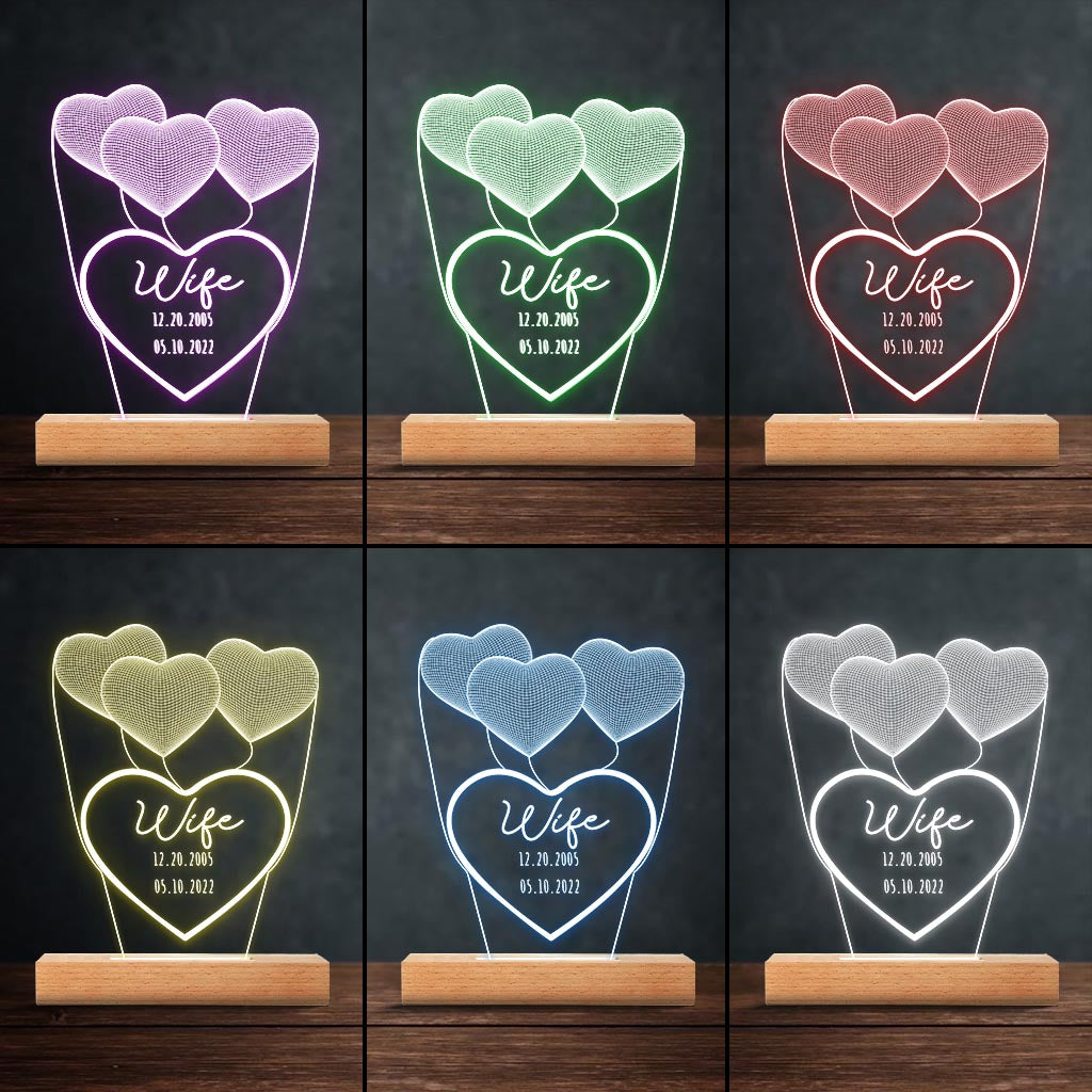 Love You Mom - Gift for mom, grandma, grandpa, husband, wife, dad - Personalized Shaped Plaque Light Base