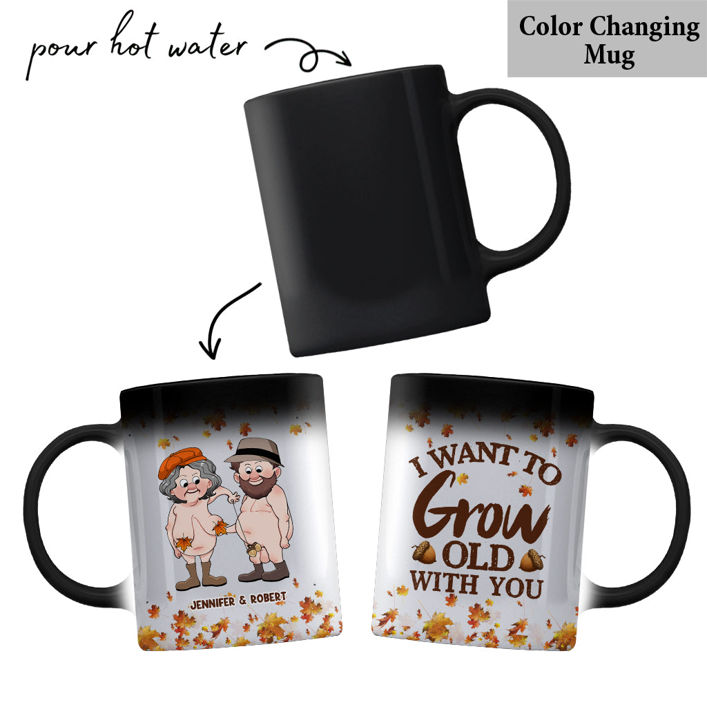 I Want To Grow Old With You - Personalized Couple Mug