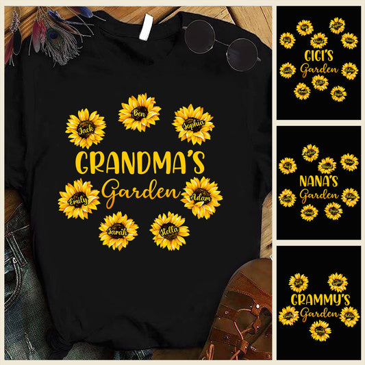 Grandma’s Garden - Gift for grandma, mom, dad, grandpa - Personalized T-shirt And Hoodie