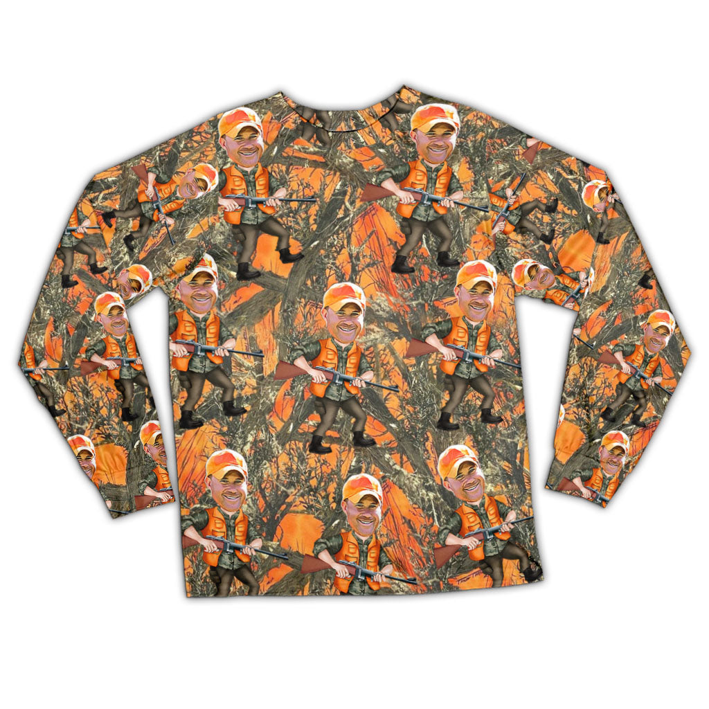 Foto eingefügter Jäger - Personalisierter Jagdpyjama-Satz