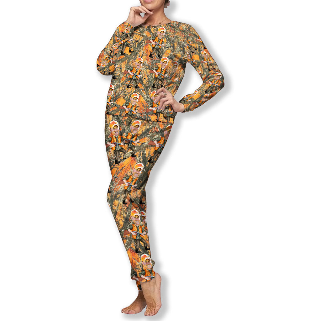 Foto eingefügter Jäger - Personalisierter Jagdpyjama-Satz