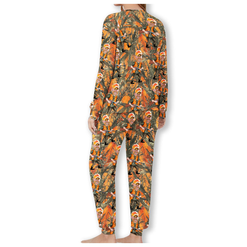 Foto eingefügter Jäger - Personalisierter Jagdpyjama-Satz