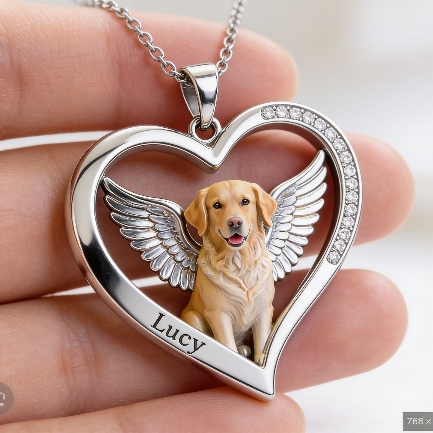 Collier pendentif en métal personnalisé avec photo - Collier commémoratif en forme de pendentif en métal -