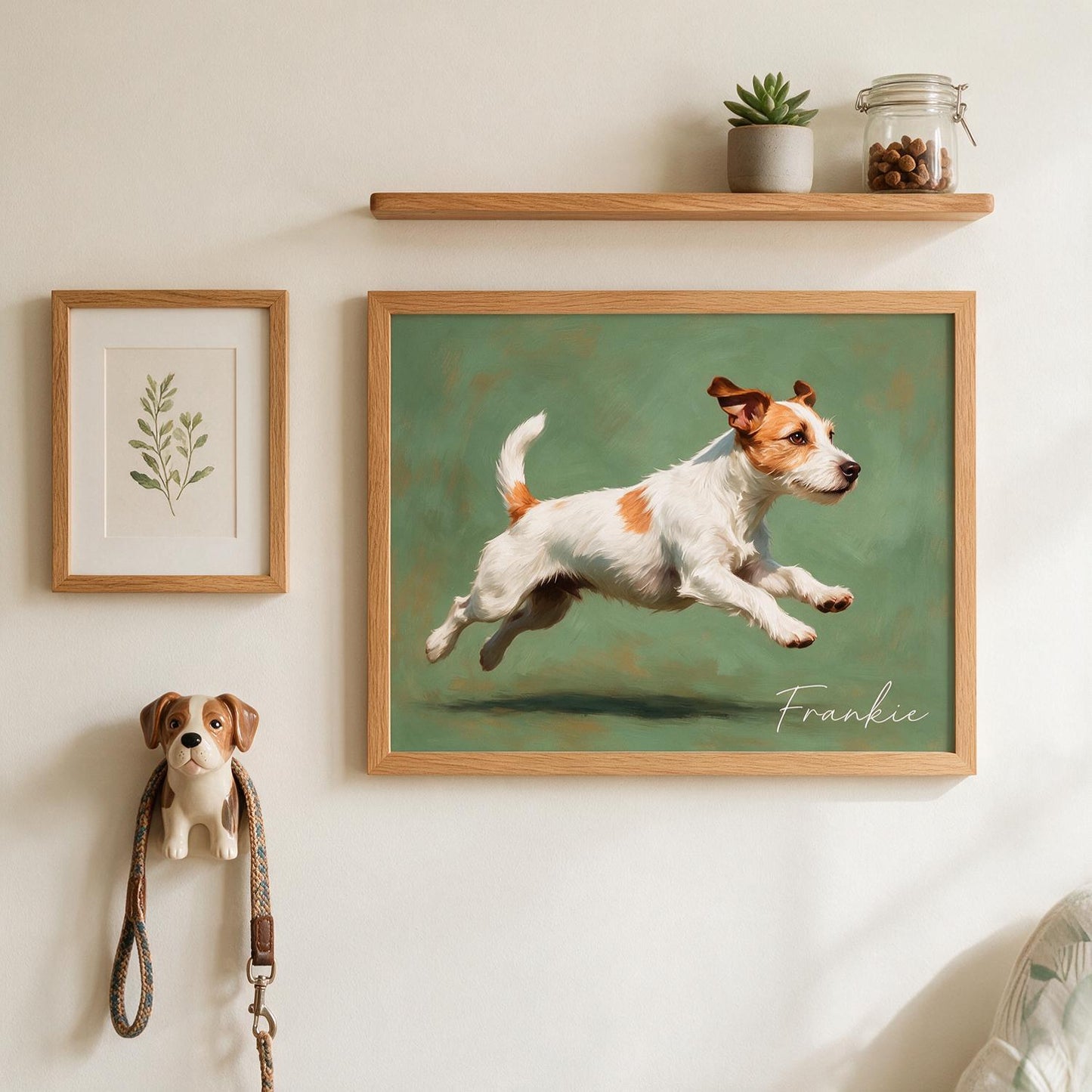 Personalisierter Zoomies Hundeposter - Individuelles Lauf-Porträt Wandkunst Geschenk für Hundeliebhaber