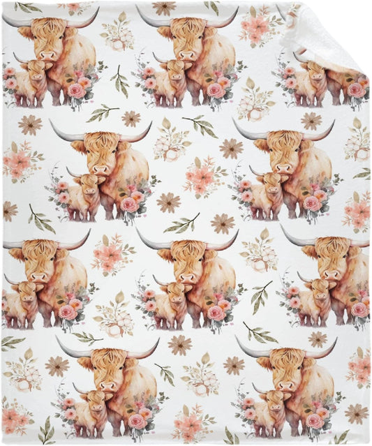 Couverture pour amoureux des vaches des Highlands 0624