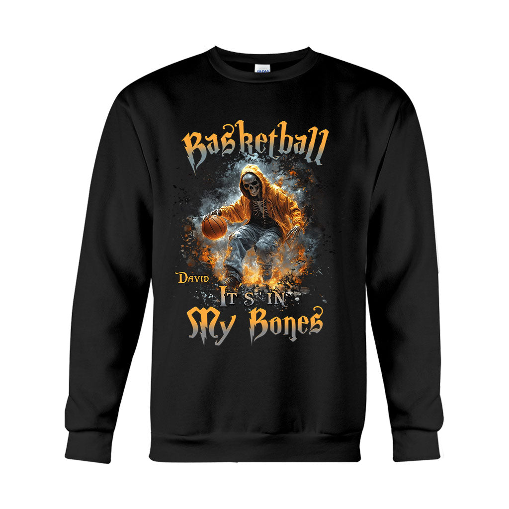 Basketball liegt mir im Blut – Personalisiertes Basketball-T-Shirt und Hoodie
