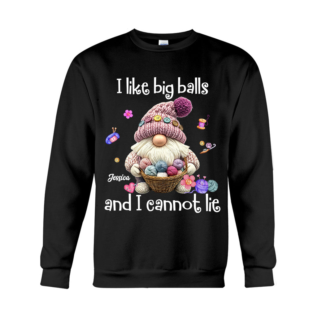Ich mag große Eier und ich kann es nicht leugnen – personalisiertes Häkel-T-Shirt und Hoodie
