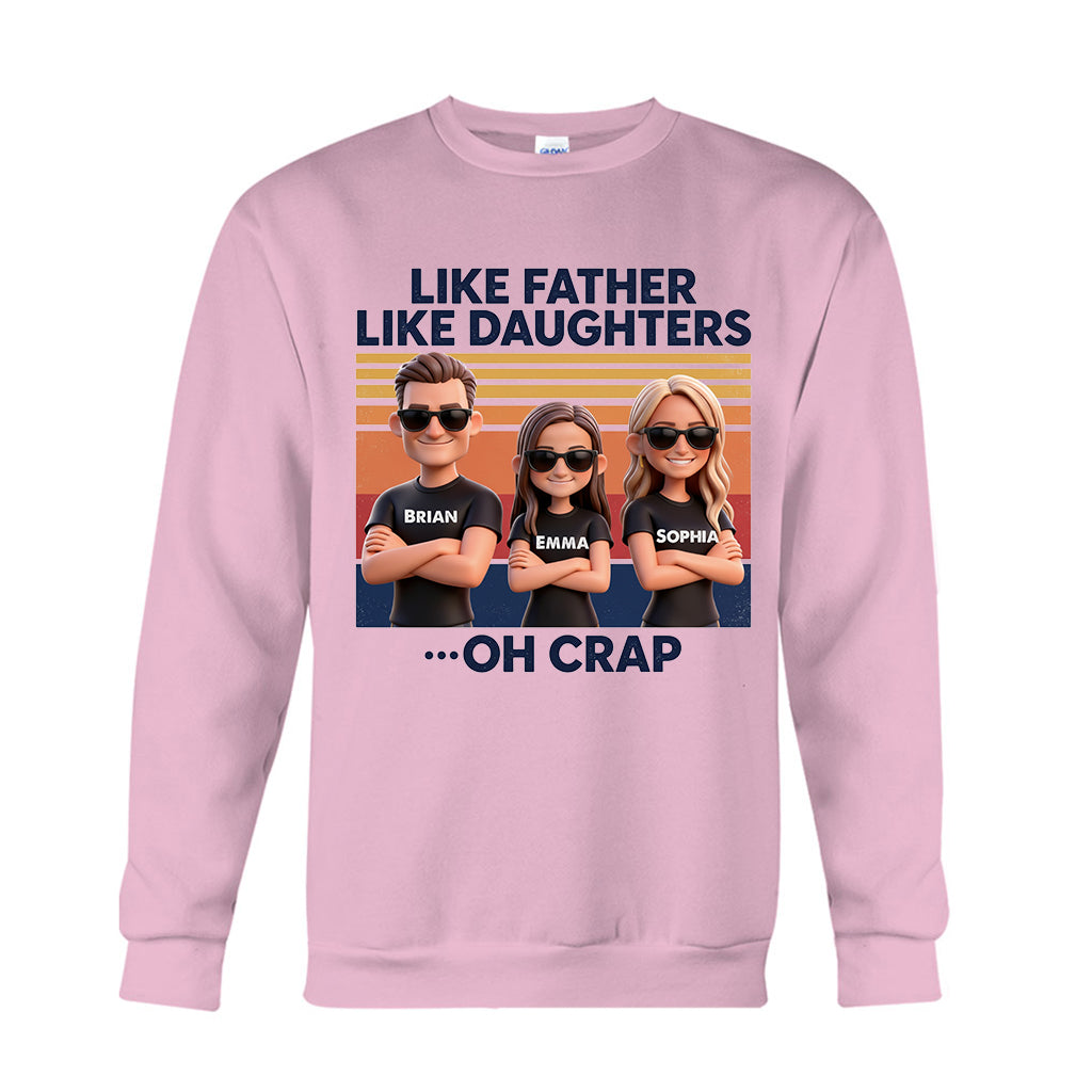 Like Father Like Daughter - Personalized Father T-shirt And Hoodie