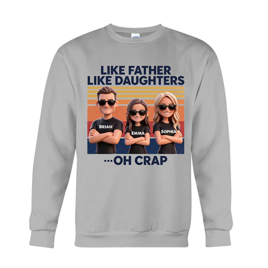 Like Father Like Daughter - Personalized Father T-shirt And Hoodie