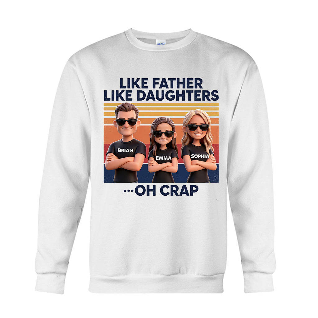 Like Father Like Daughter - Personalized Father T-shirt And Hoodie