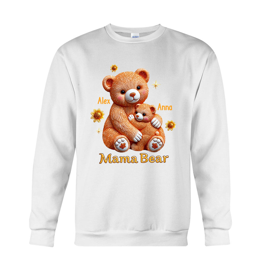 Mama Bear - Personalized Mother T-shirt And Hoodie