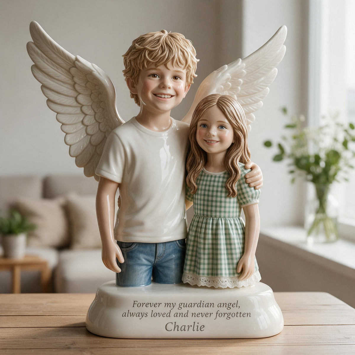 Personalisierte 3D-Gedenktafel für kleine Jungen
