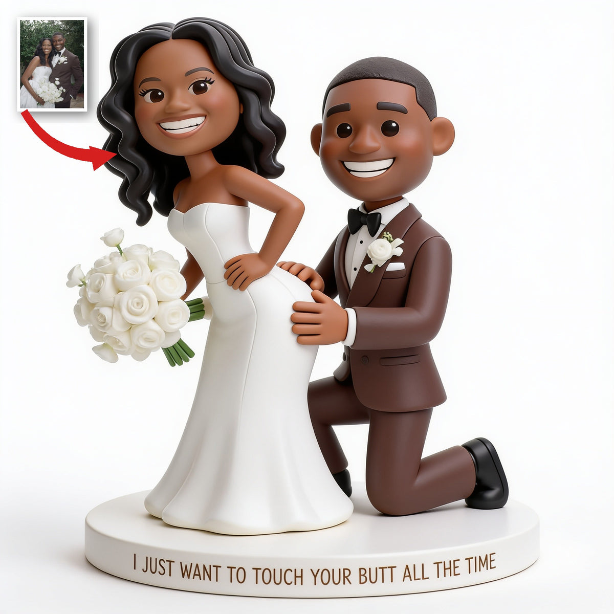 Personalisierte Foto-Hochzeit Acrylplakette für Paare - Lustiges Geschenk