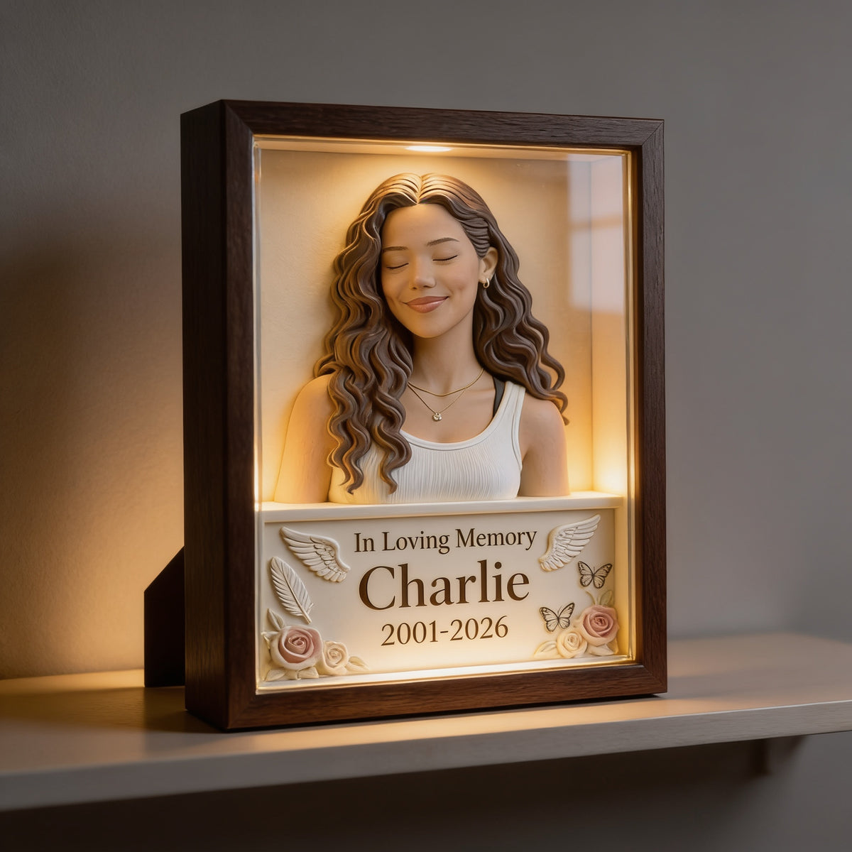 Plaque Acrylique Personnalisée en Mémoire d'une Femme Latina