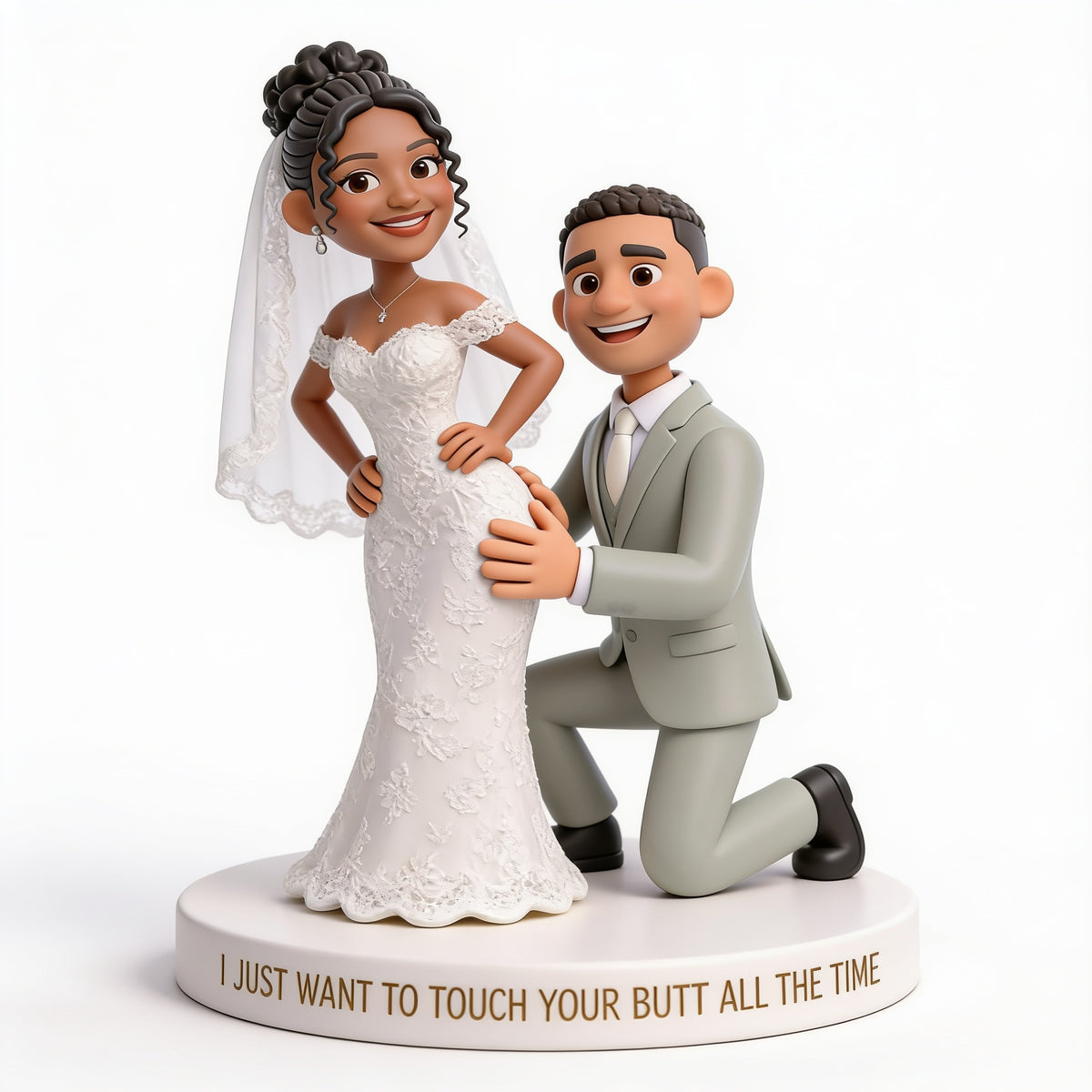 Personalisierte Foto-Hochzeitsplakette für Latino-Paare - Lustiges Geschenk