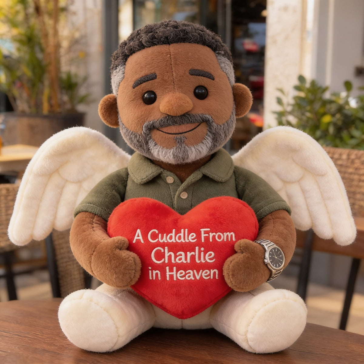 Personalisierte Gedenk-Kissen für schwarze Männer mittleren Alters, Geschenk für Papa oder Ehemann