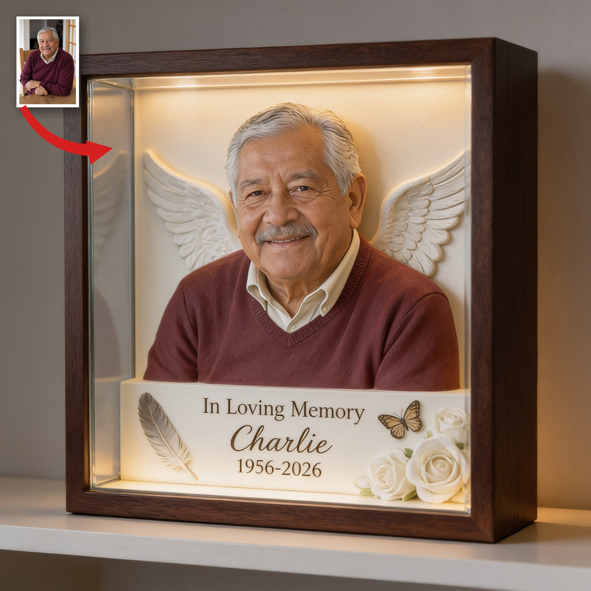 Plaque Acrylique Personnalisée en Mémoire d'un Grand-Père Latino