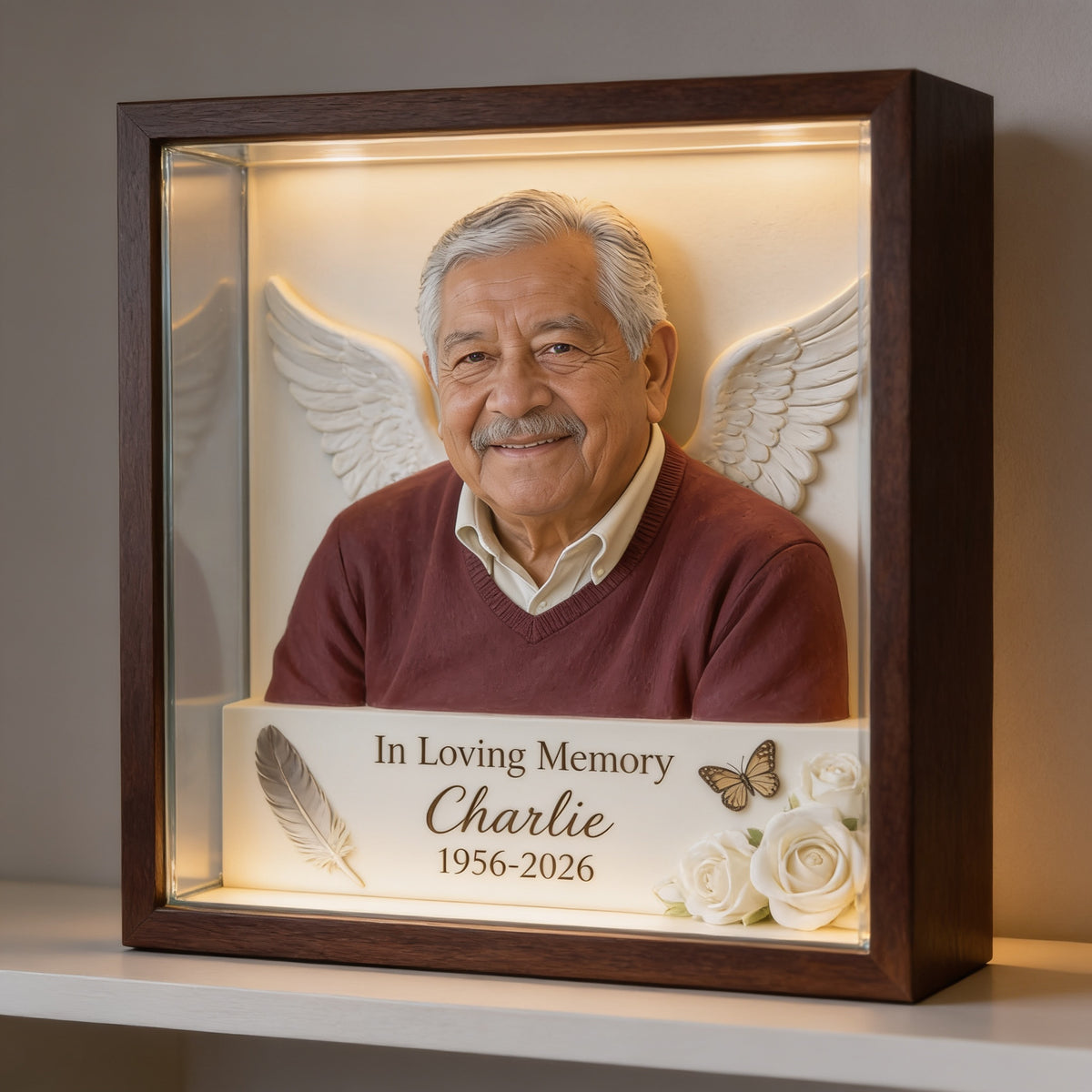 Plaque Acrylique Personnalisée en Mémoire d'un Grand-Père Latino