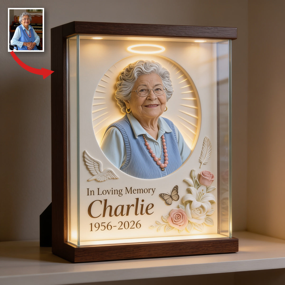 Personalisierte Gedenktafel für ältere Latina-Frauen - Oma
