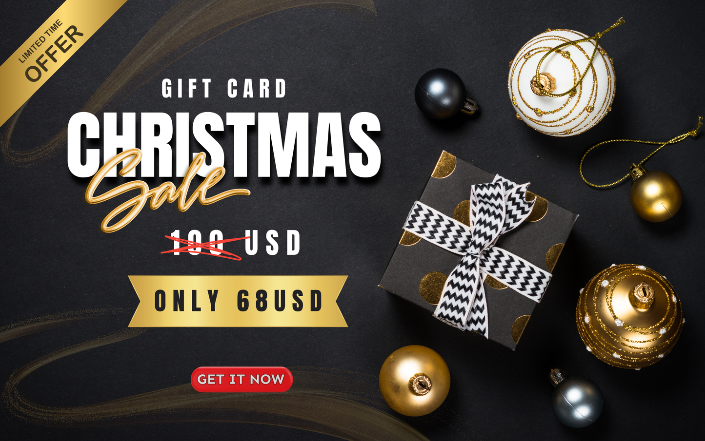 Carte cadeau numérique personnalisée Joyeux Noël 2025
