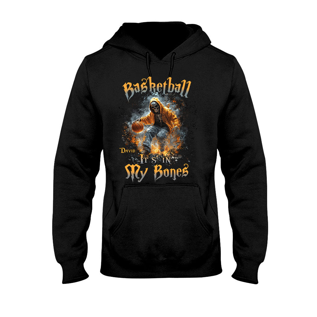 Basketball liegt mir im Blut – Personalisiertes Basketball-T-Shirt und Hoodie