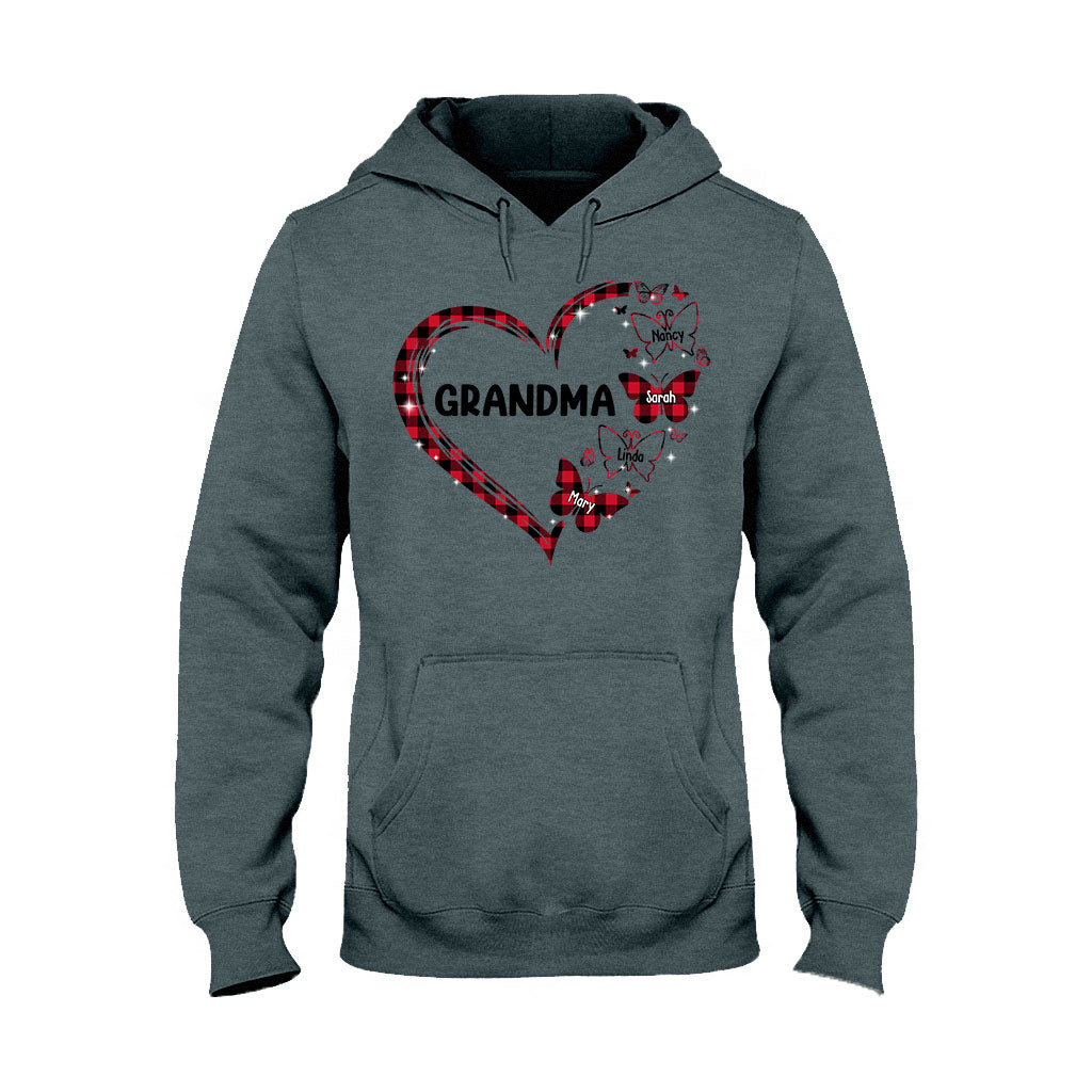 Grandma Butterfly - Gift for grandma, mom - Personalized T-shirt And Hoodie