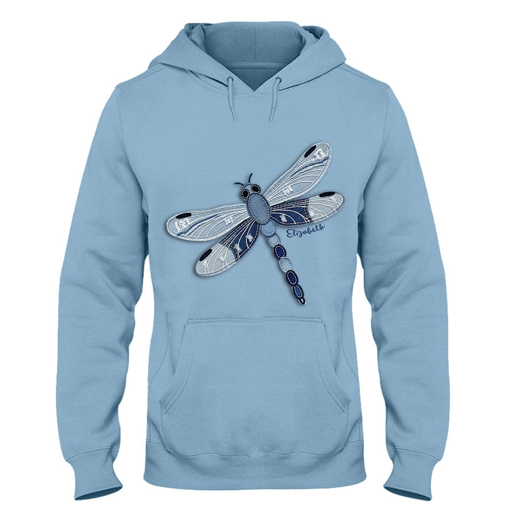 Blue Dragonfly/ Butterfly/ Bee/ Humming Bird - Personalized Gardening T-shirt And Hoodie