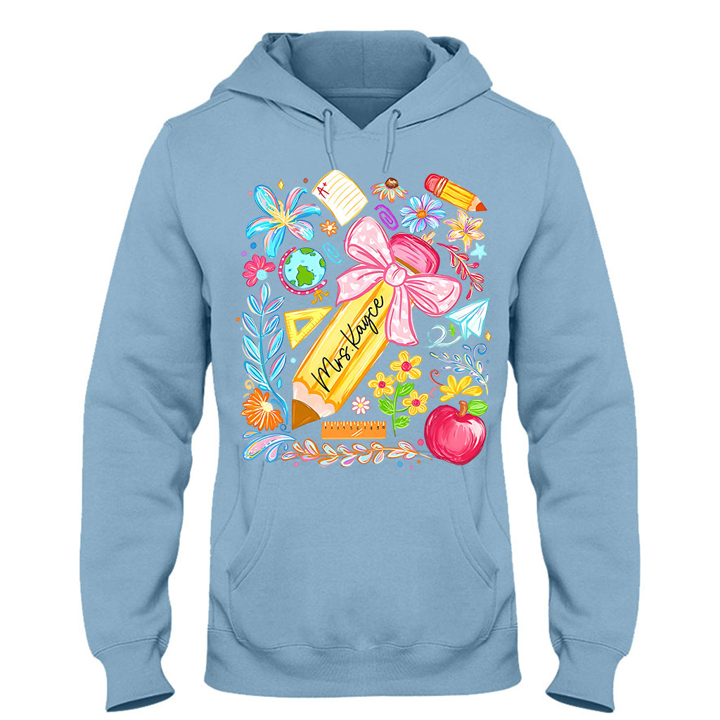 Back To School, Teacher Gift Idea - Personalized Teacher T-shirt And Hoodie