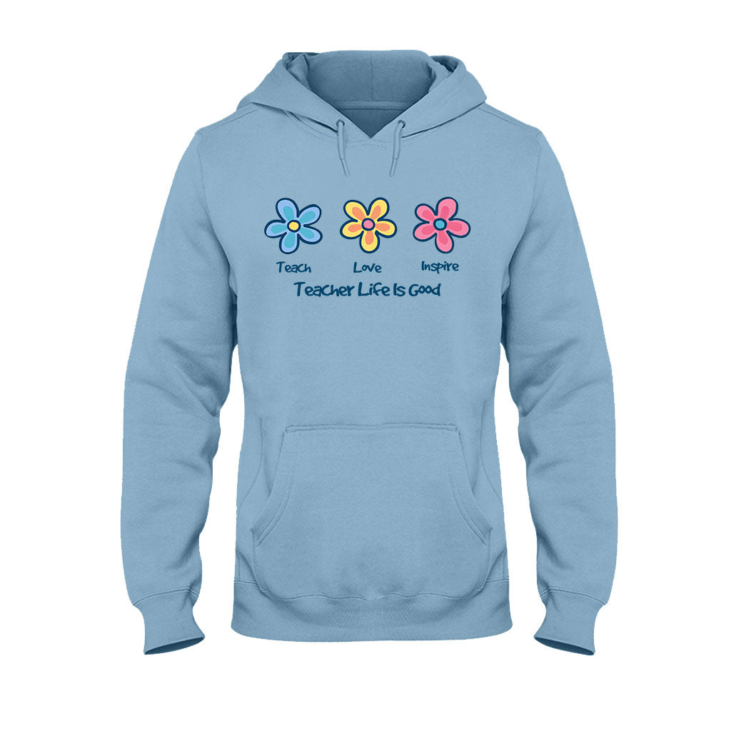 Enseigner, aimer, inspirer - T-shirt et sweat à capuche personnalisés pour enseignants