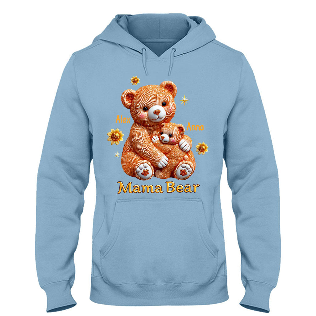 Mama Bear - Personalized Mother T-shirt And Hoodie
