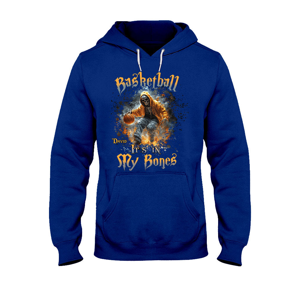 Basketball liegt mir im Blut – Personalisiertes Basketball-T-Shirt und Hoodie