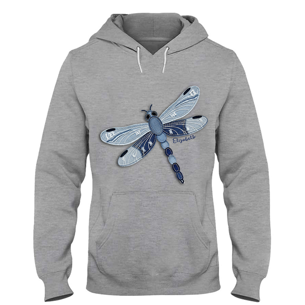 Blue Dragonfly/ Butterfly/ Bee/ Humming Bird - Personalized Gardening T-shirt And Hoodie