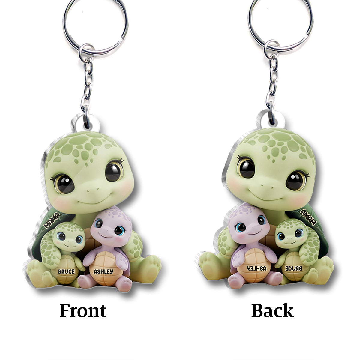 We Love You - Personalized Mother Custom Shaped Keychain