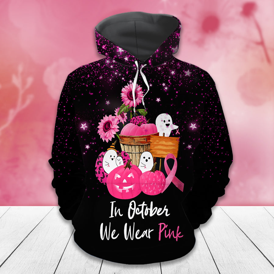 Im Oktober tragen wir Pink – T-Shirt und Hoodie zur Sensibilisierung für Brustkrebs 0822