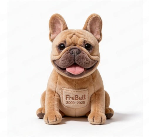 Personalisierte Französische Bulldogge Gedenk-Kissen - Trostgeschenk für Hundeverlust