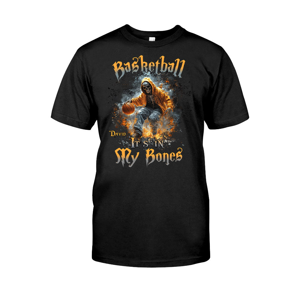 Basketball liegt mir im Blut – Personalisiertes Basketball-T-Shirt und Hoodie