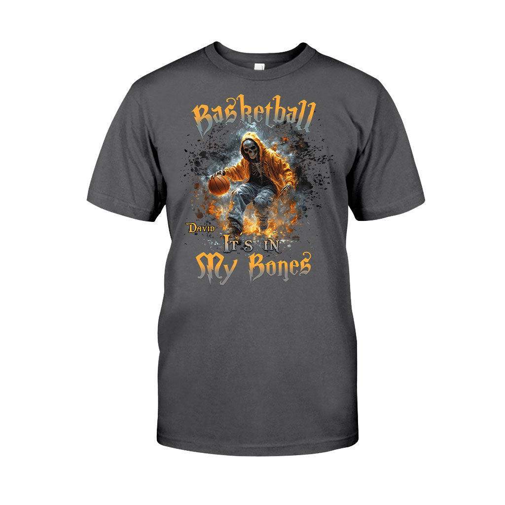 Basketball liegt mir im Blut – Personalisiertes Basketball-T-Shirt und Hoodie