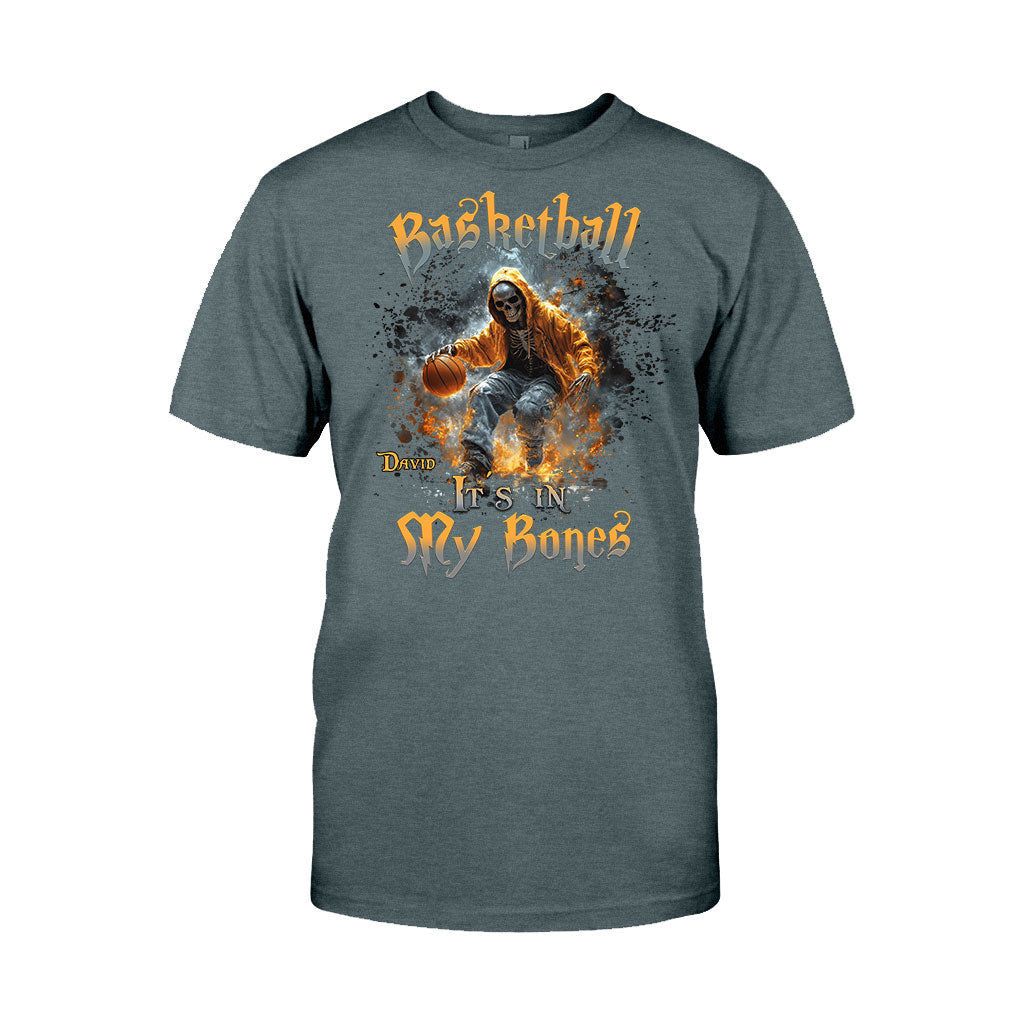 Basketball liegt mir im Blut – Personalisiertes Basketball-T-Shirt und Hoodie