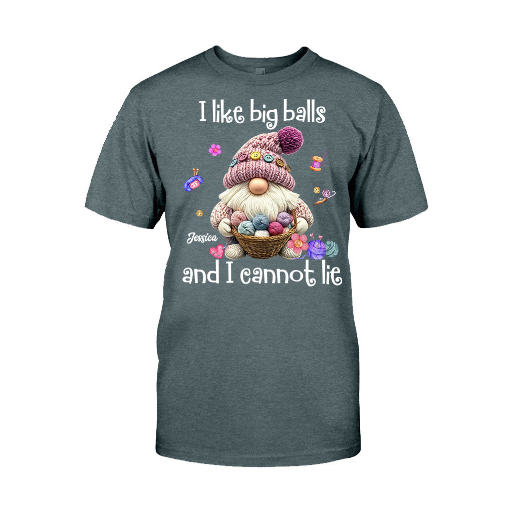Ich mag große Eier und ich kann es nicht leugnen – personalisiertes Häkel-T-Shirt und Hoodie
