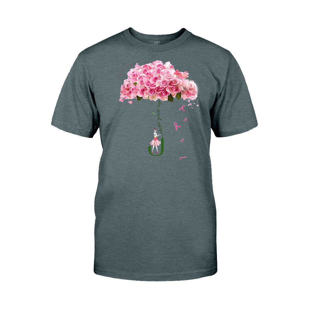 Niemals aufgeben – T-Shirt und Hoodie zur Sensibilisierung für Brustkrebs
