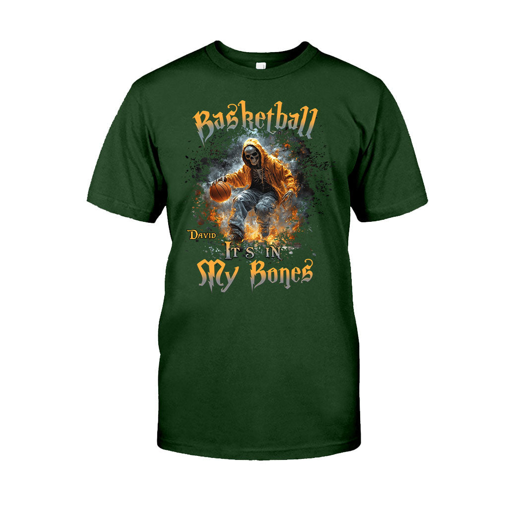 Basketball liegt mir im Blut – Personalisiertes Basketball-T-Shirt und Hoodie