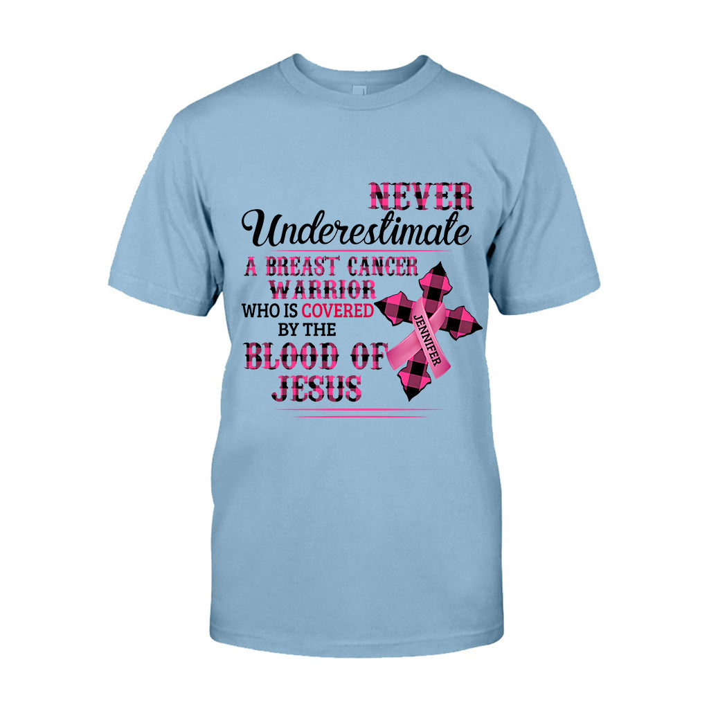 Ruban rose de la foi chrétienne - T-shirt et sweat à capuche personnalisés pour la sensibilisation au cancer du sein