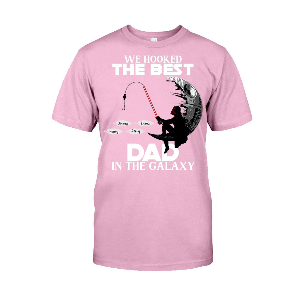 Hooked On Being Papa - Personalized Father's Day Fishing T-shirt and Hoodie